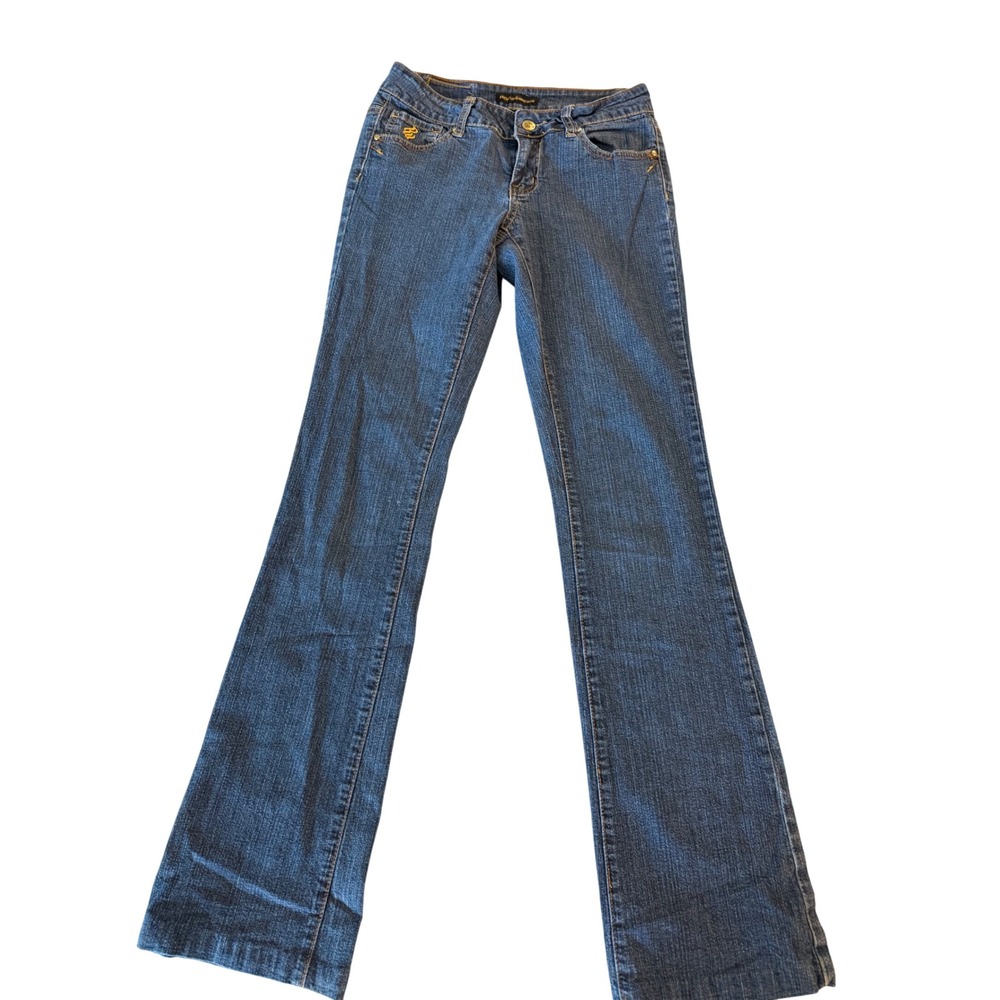 Vintage Y2K Rocawear Flare Jeans Size 3 Low Rise Made Hong Kong
